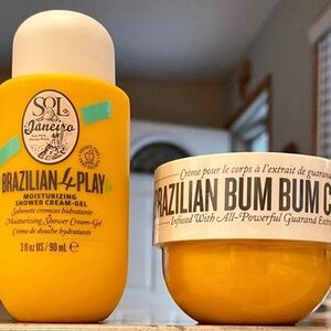 Sol de Janeiro Brazilian 4 Play Shower Cream Gel and Bum Bum Cream Duo Set NEW